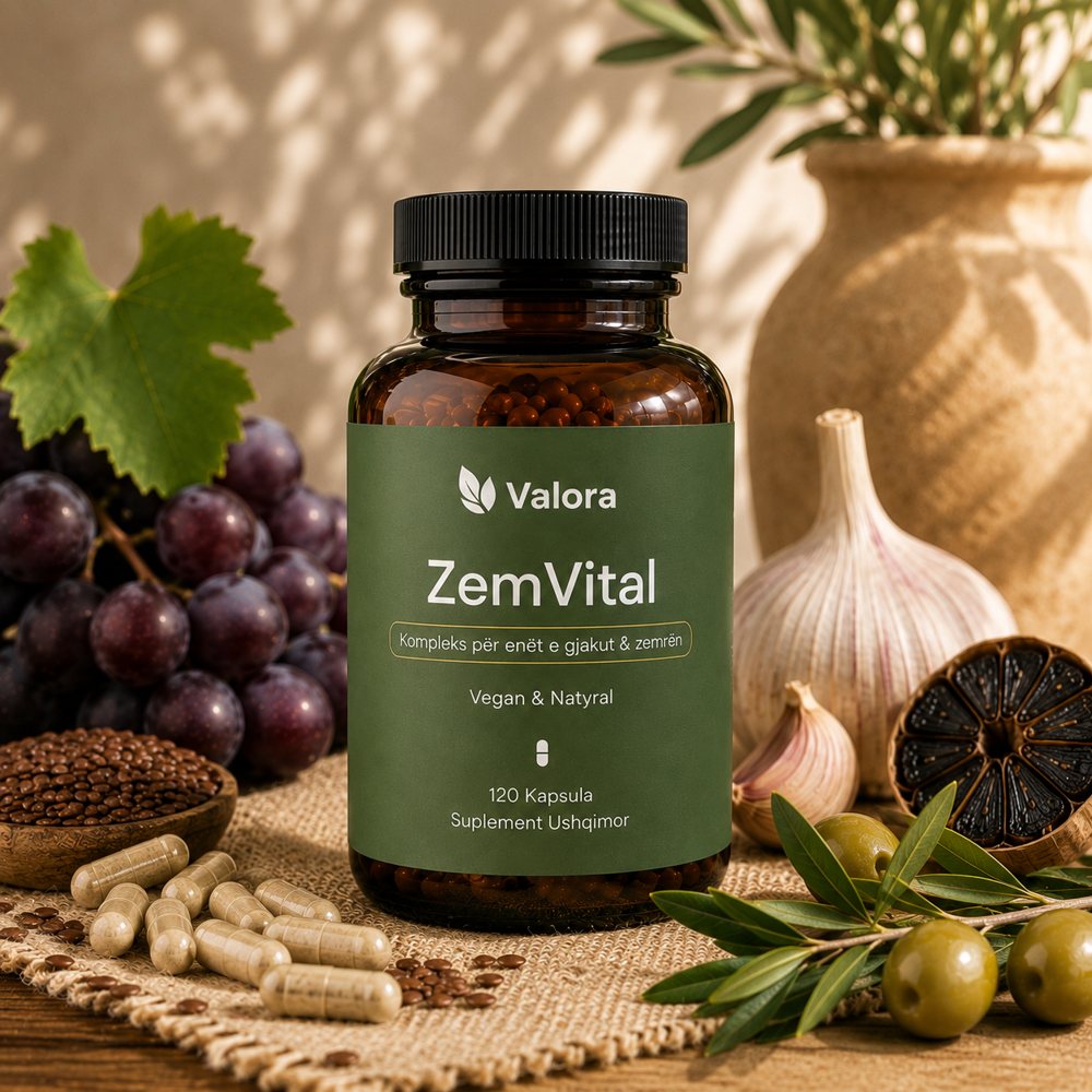 ZemVital — 120 kapsula bimore me olive, hudhër, OPC dhe rodiolë